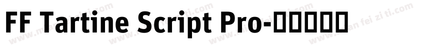 FF Tartine Script Pro字体转换